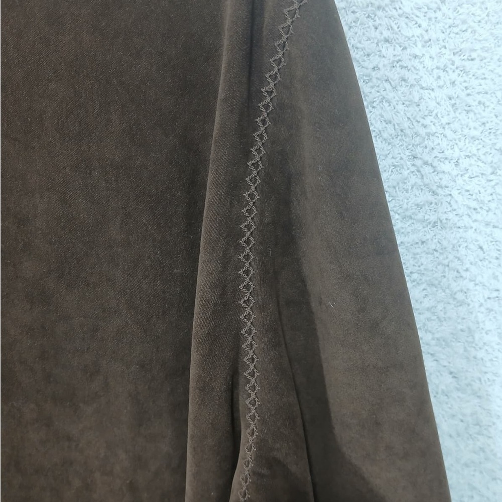 Westbound Brown Faux Suede Feel Longline Shirt Jacket Size XL - Picture 12 of 14